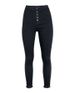 pantaloni a matita per piedi piccoli in denim nero versatile elasticizzato, pantaloni stivali, desiderano donne alla moda_voghion.com