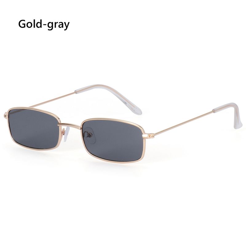 Fashion Retro Rectangle Sunglasses Women Brand Designer Small Metal Frame Square Punk Sun Glasses Men Fashion Vintage Oculos De_voghion.com