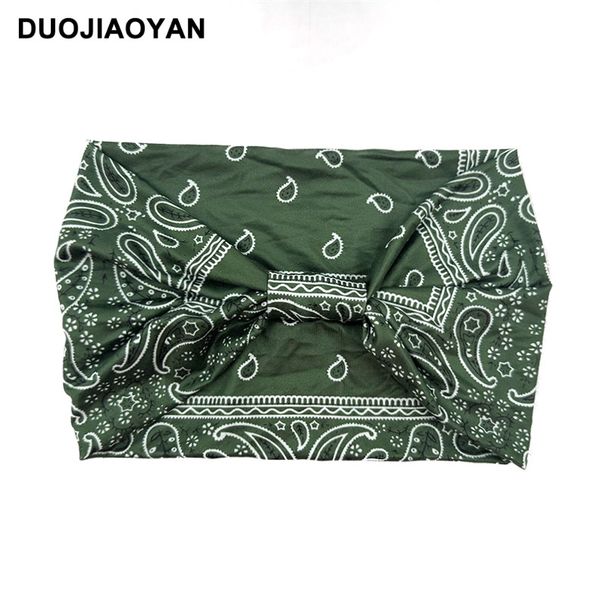 Unisex Knot peapael Värvidega sobiva mustriga trükitud spordipeapael Moodne täpiline laia servaga elastne peapael_voghion.com