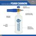 Heavy Duty Foam Cannon | High Pressure Washer Accessory With Stainless Steel QC Plug & Adjustable Features_voghion.com