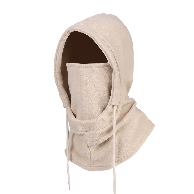 Warme Wintermütze, Herren-Gesichtsmaske, Schal, Winddichtes, kältebeständiges, integriertes Fleece-Stirnband, Rad- und Skihaube_voghion.com
