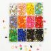 Factory direct creative office stationery 100 colored plastic-coated pushpins cork board Photo Wall Flat pushpins_voghion.com