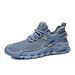 Euro Step Summer Breathable Thin Men's Running Soft Sole Lightweight Sports Casual Shoes Large Mesh Hollow Design_voghion.com