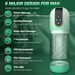 ESVOW 2-in-1-Masturbator für Männer, voll wasserdicht, Sexspielzeug für männliche Masturbatoren mit Vibrations-, Rotations- und Saugmodi, Stroker_voghion.com