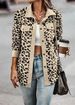 Women's Corduroy Leopard Print Jacket - Oversized Button-Up Long Sleeve Coat With Pockets (Multiple Colors, S-XXXL)_voghion.com