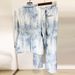 Women's Clothing Early Spring New Tie Dye Print Slim Fit Mid Length Suit Jacket Trousers Suit Two Piece Suit_voghion.com