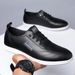 Scarpe da uomo in pelle, versatili, traspiranti, slip-on, casual, alla moda, bianche, con suola morbida_voghion.com