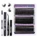 False Eyelashes Single Cluster Segmented Natural Thick False Eyelashes Classic All Match Curling Hot Melt 30D 100D Eyelashes_voghion.com