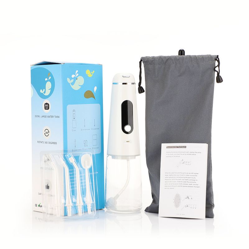 Elektrische tandenborstel IPX7 Waterfloss Tandenborstel Draagbare Elektrische Huishoudelijke Mondreiniging_voghion.com