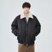 Lamb Wool Down Jacket Men's Winter New Style With Added Fleece And Thick Baseball Jacket Men's Lightweight Short Jacket_voghion.com