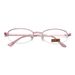 Mid-to-High-End Half-Frame Metal Alloy Anti-Fatigue Women 8829 Blue Light Blocking Reading Glasses_voghion.com