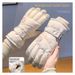 Women's Winter Ski Gloves, Fleece-Lined, Thickened, Warm, Snow Play, Waterproof, Windproof, Full Palm, Non-Slip,_voghion.com