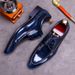 Cowhide Brand Casual Youth Formal Driving Patent Leather Shiny Men's Shoes_voghion.com