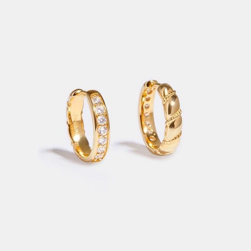 Jewelry & Accessories Light Luxury Niche Antique Temperament Gold Earrings Hoop Earrings_voghion.com