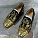 Hairstylist Embroidered Loafers British Youth Slip-On Small Leather Shoes Large Size 46 Casual Versatile_voghion.com