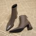 French Fancy Pointed Female 2024 New Arrival Fall And Winter High Chunky Heel Fried Street Korean Style Small Ankle_voghion.com
