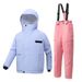 Winter-Schneeanzug-Set für Kinder – Wasserdichte Thermo-Skijacke und -hose für Jungen und Mädchen – Outdoor-Schneesport und Kleidung für kaltes Wetter_voghion.com