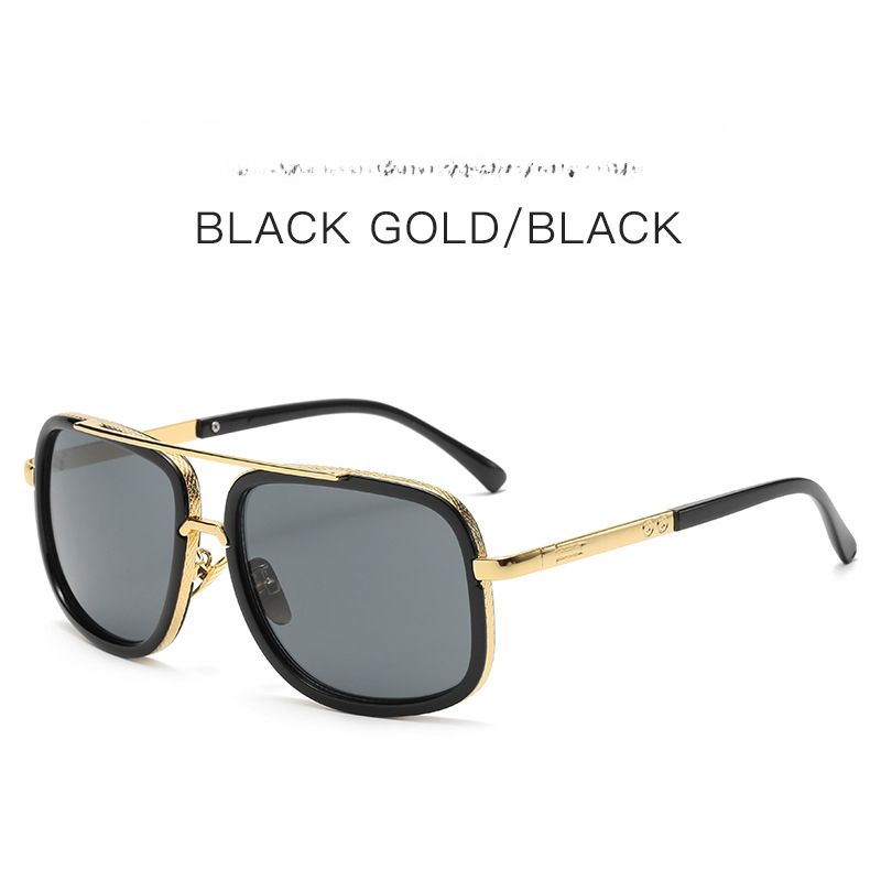 New Retro Sunglasses Men's And Women's Fashion Trend Metal Glasses Personalized Real Film Sunglasses Men's_voghion.com