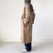 Women's Wool Blend Coat With Belt - Oversized Casual Trench Coat For Autumn Winter, Khaki & Black_voghion.com