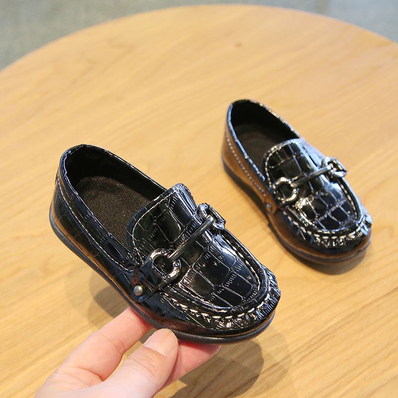 Kids Shoes Children's toe shoes new boys' leather shoes fashionable casual shoes children's students slip on leather shoes trendy_voghion.com