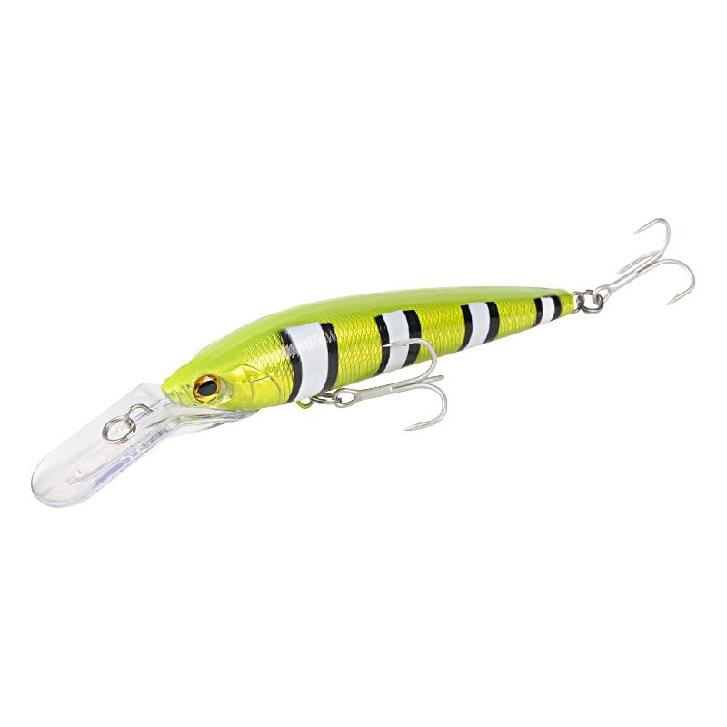 Long Distance Deep Diving Long Tongue Board Minnow 18.1cm42.5g With Enhanced Three Hook + Ring Bead Simulation Bait_voghion.com