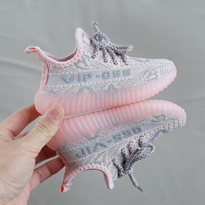 Zapatos para niños Nuevos zapatos de coco de primavera para niños y niñas en primavera y otoño, zapatos de bebé, zapatillas de deporte de malla blanca pequeñas con suela suave y transpirable_voghion.com
