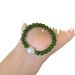 Bracelet en agate verte naturelle et calcédoine avec perles d'eau douce - Collection été pour femme | Bijouterie fine de style néo-chinois élégant_voghion.com