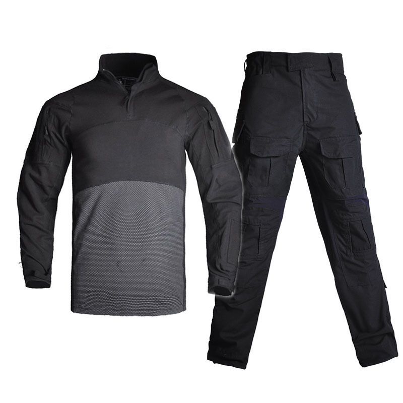 Costum de camuflaj pentru bărbați, costum de antrenament militar, cu mânecă lungă, din bumbac CS, respirabil, pentru exterior, îmbrăcăminte de exterior pentru bărbați_voghion.com
