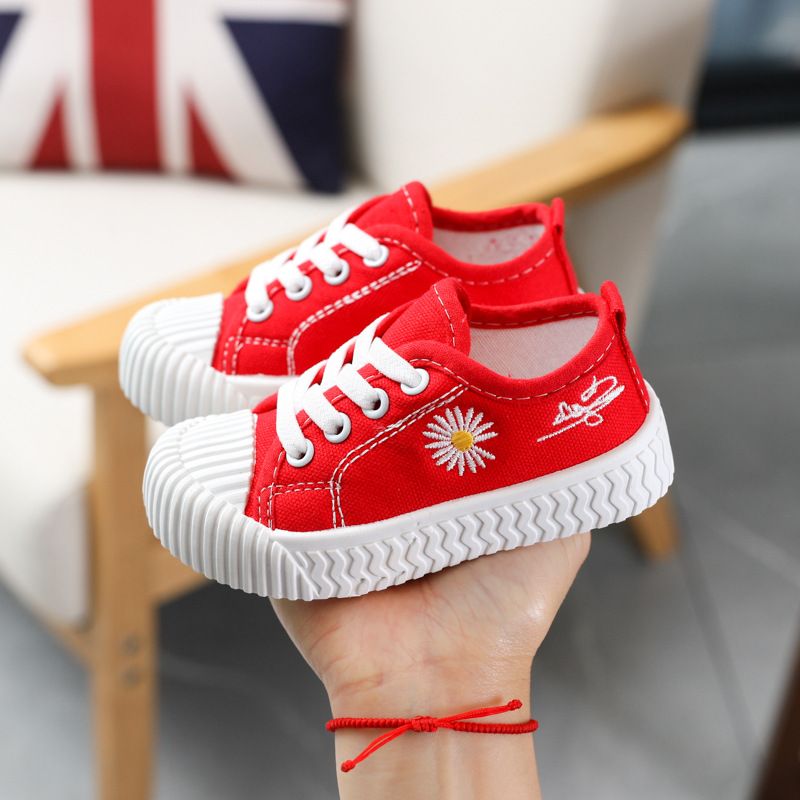 Sapatinhos brancos Little Daisy Cookie Shoes para bebês meninas Tênis Sapatos de skate_voghion.com