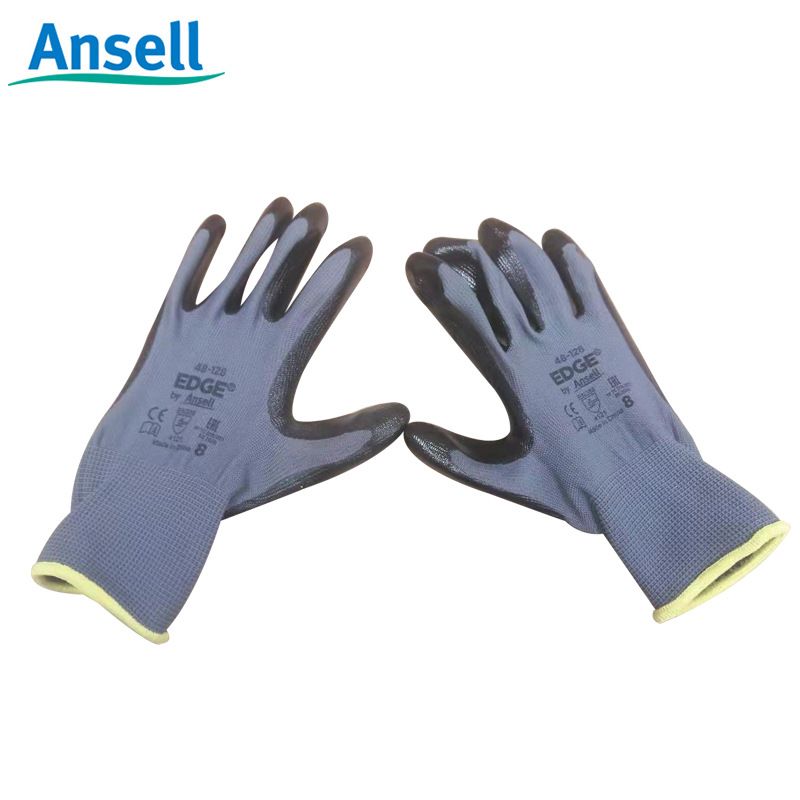 Nitrilhandschuhe, Nylonkern, verschleißfeste Arbeit, rutschfeste Beschichtung, atmungsaktive Handflächen-Reißfestigkeit_voghion.com