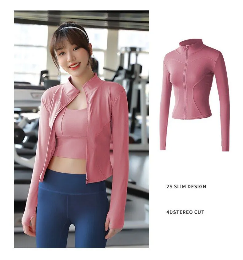 SUPERFLOWER Women Yoga Set Sports Suit Seamless Workout Running Legging T-shirt Coat Bra Set 2-4 Piece_voghion.com