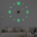 Luminous Diy Wall Clock Personalized Household Punch-free Decorative Wall Sticker Clock Acrylic Clock Simple Digital Wall Clock_voghion.com