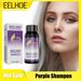 EELHOE Purple Shampoo For Blonde Hair Repair Fixed Color Fade Yellowing Non-irritating Yellow Hair Dye Shampoo For Dyeing Hair_voghion.com