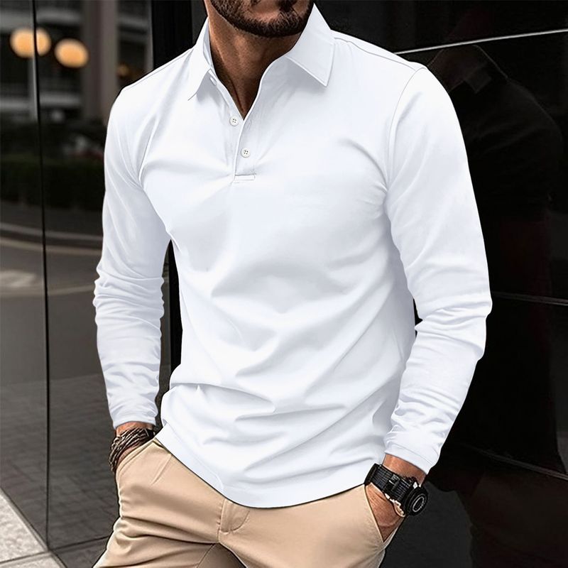 Instagram 2024 Frühling und Herbst Schnellverkauf POLO Herren Langarm Sport Polo Shirt_voghion.com