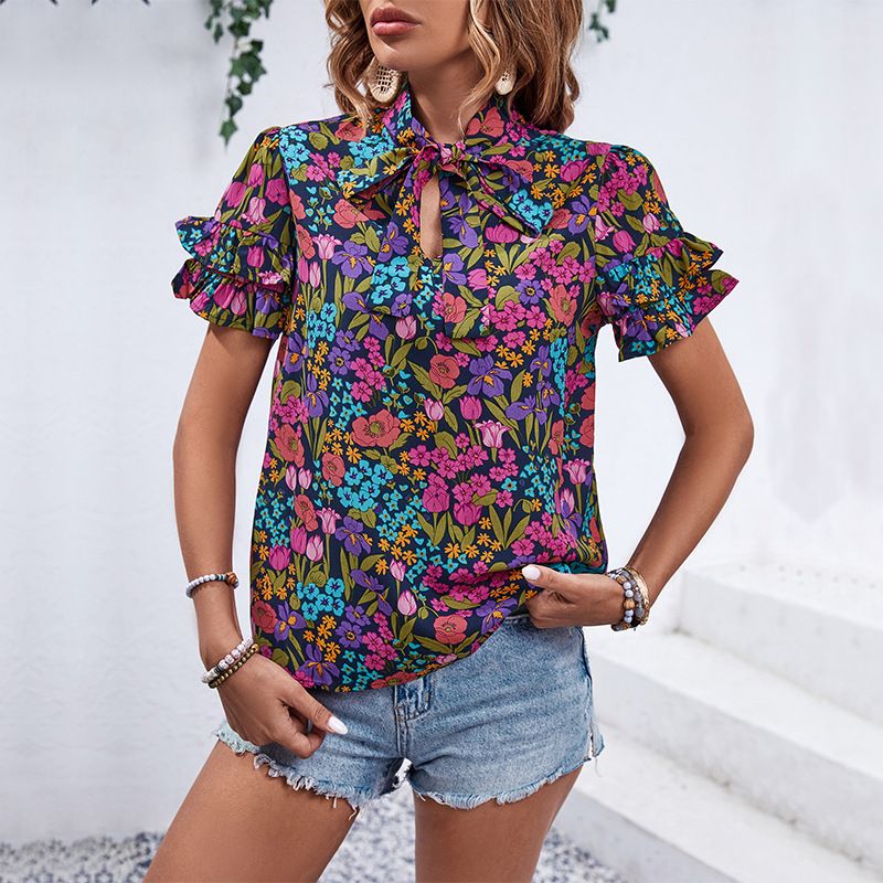 Camicie in stile etnico alla moda con stampa floreale_voghion.com
