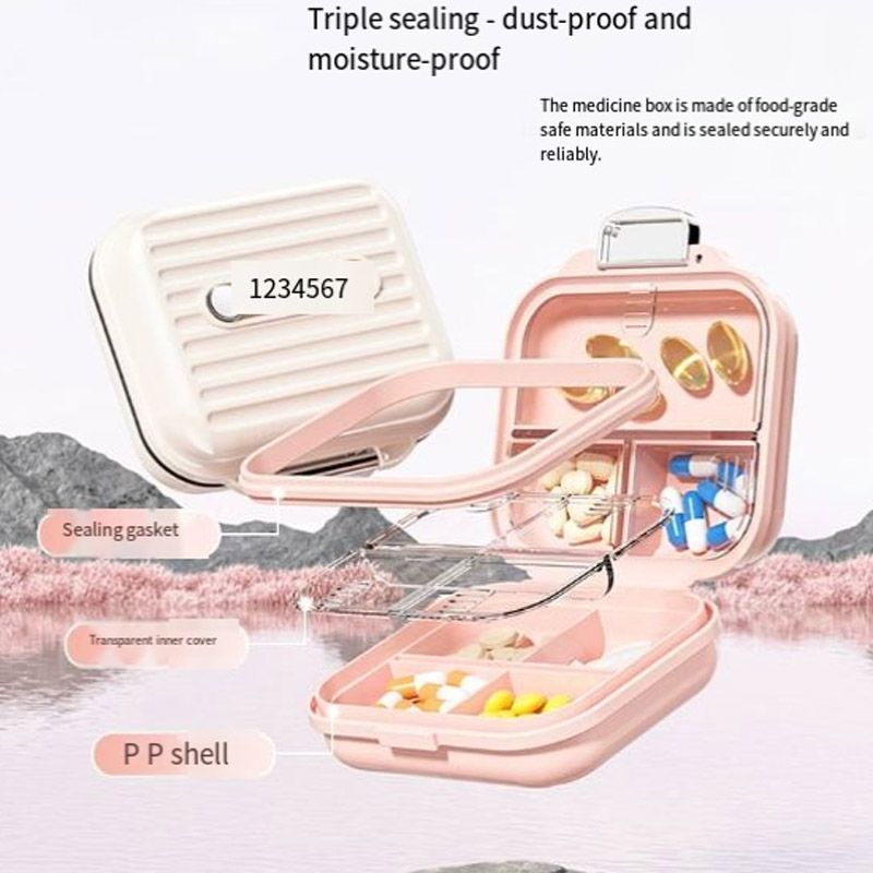 Sealed Weekly Pill Case – Portable Medicine Organizer With 7 Compartments For Easy Sorting_voghion.com