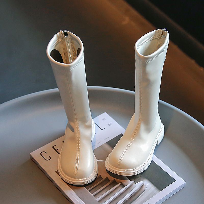 Kids' shoes Girls boots autumn and winter children's high boots girls fashion soft sole big children princess fashion boots long leather boots_voghion.com