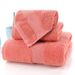 100% Long Staple Cotton Solid Color Rice Shaped Satin Jacquard Three Piece Set Towel Bath Towel Square Towel Six Piece Set_voghion.com