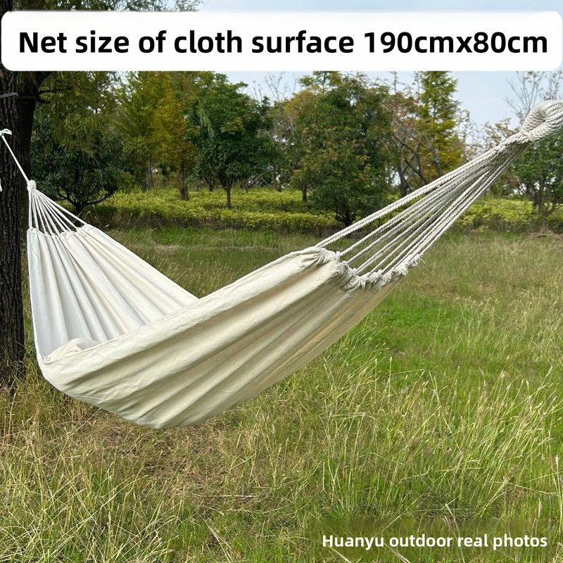 Camping INS Style Tassel Hammock Summer Swing Anti-Rollover Dormitory Student Canvas Outdoor Picnic Use_voghion.com