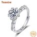 Tancise Classic Moissanite Anello in argento Gioielli da donna Promessa di nozze Regalo per feste_voghion.com