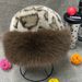 Leopard Print Warm Plush For Women 2024 Autumn Winter Vintage Thickened Cold-Proof Face-Slimming Ear Protection_voghion.com