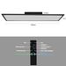 Glitzerlife LED Panel Schwarz Deckenleuchte Dimmbar - Flach Deckenlampe Büro Mit Fernbedienung Moderne Wohnzimmerlampe 100x25CM Küchenlampe 42W Deckenpanel_voghion.com