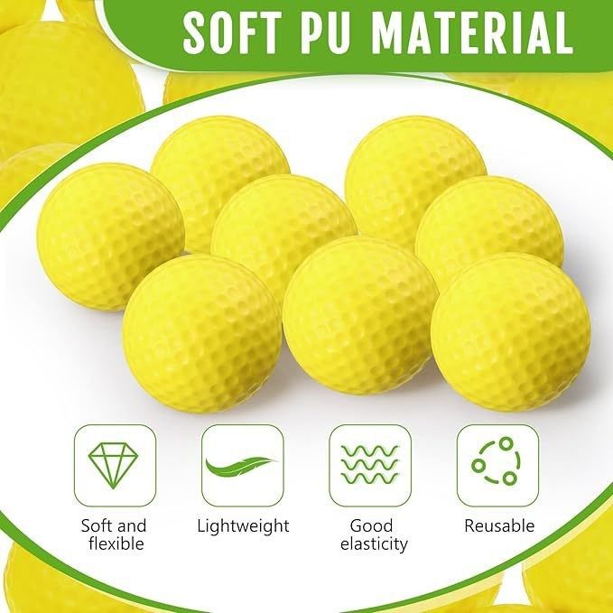 42.6mm PU Material Single Layer Indoor Golf Practice Soft Ball_voghion.com
