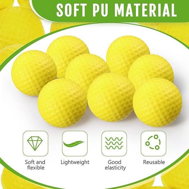 42.6mm PU Material Single Layer Indoor Golf Practice Soft Ball_voghion.com