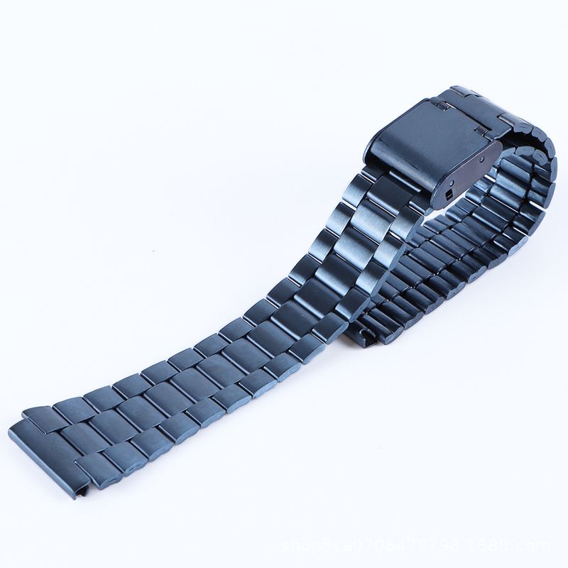 Watchbands Suitable For A158w/F91w/Ae1200 Watch With Three Stainless Steel Sheet Steel Strap For Men And Women 18mm_voghion.com