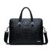 Set di borse da uomo, moda business, modello coccodrillo, borsa a mano, borsa regalo per computer, documento ufficiale, borsa diagonale monospalla da uomo_voghion.com