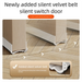 Silent Door Bottom Draft Stopper, Self-Adhesive Soundproof Weather Strip For Windproof Gap Blocker, Draught Excluder_voghion.com
