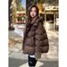 Korean Version Of Bread Down Women's Short Style Lamb Wool Collar, Hooded Cotton Jacket, Maillard Jacket_voghion.com