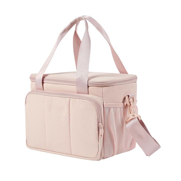 Isolierte Lunch-Tragetasche für Arbeit und Picknicks – Leichte, faltbare Kühltasche mit Schultergurt, hält Mahlzeiten frisch – Modernes, minimalistisches Design_voghion.com