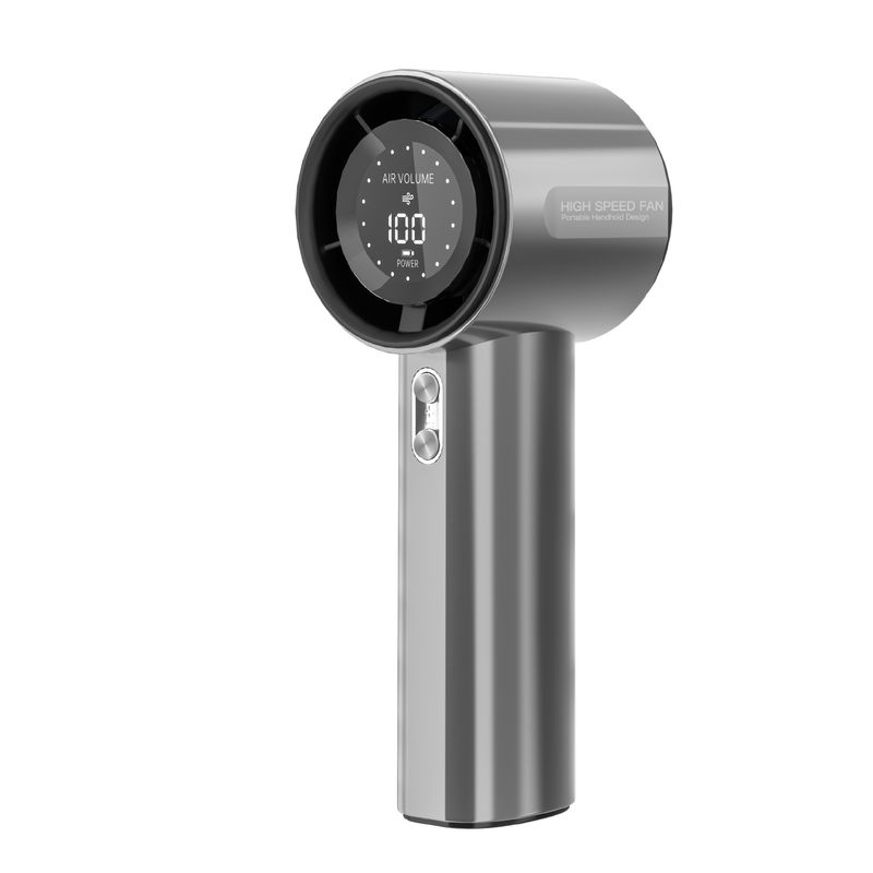 Hot Slling 100-Spd Silnt Cooling Fan With Digital Display, Larg Capacity, Handhld High-Spd Mini Fan,_voghion.com